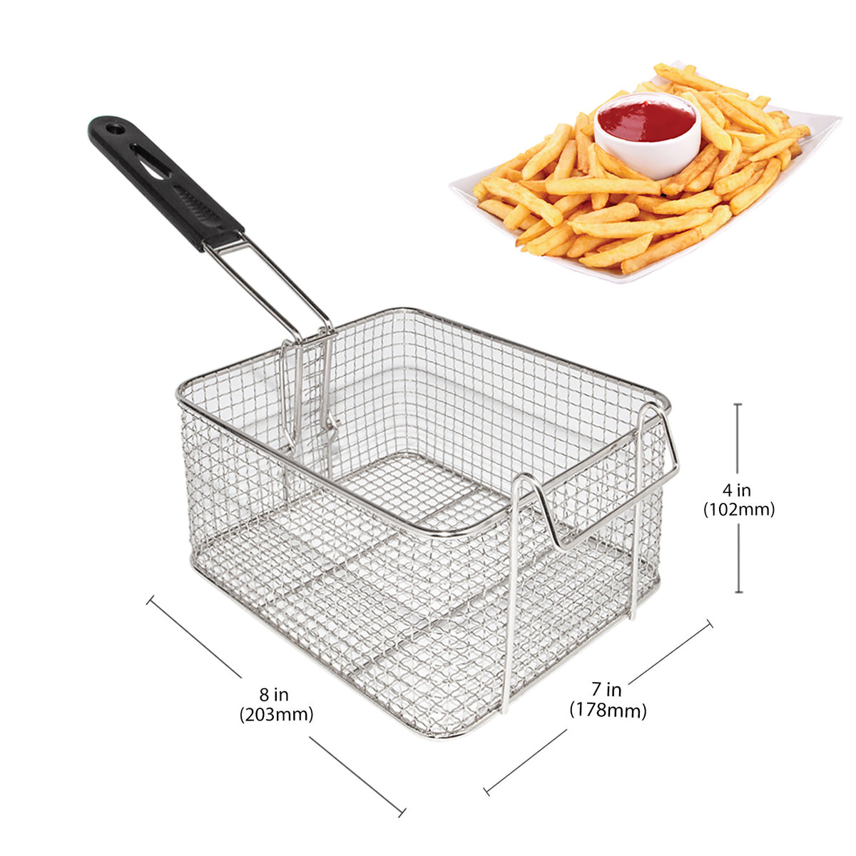 101 Electric Fryer Stainless Steel Fryer With Basket - Temu