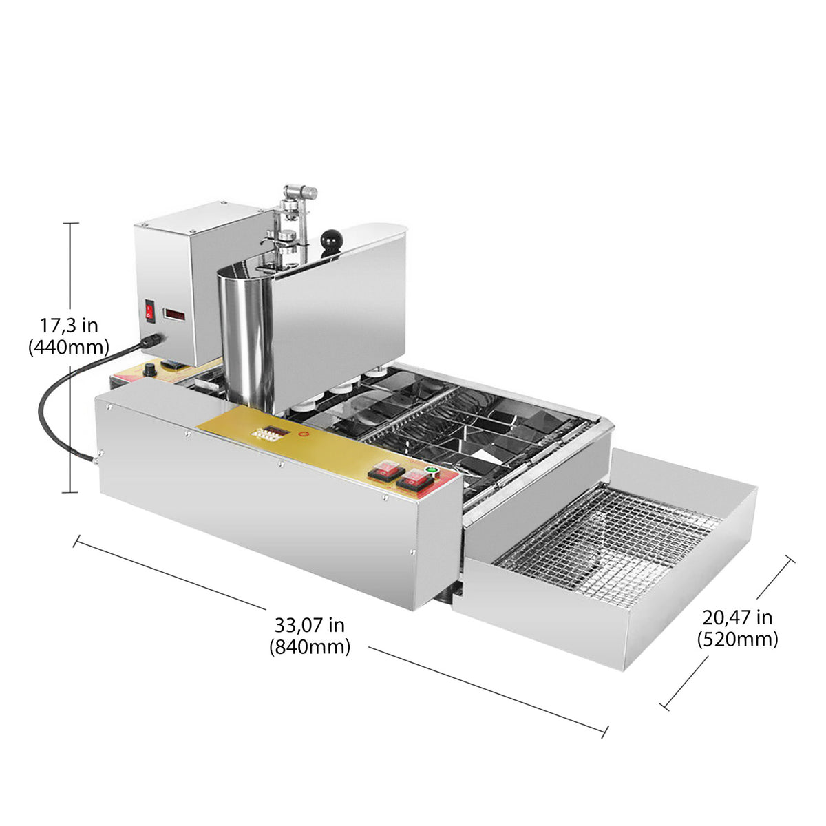 AP-537 Donut Machine, Electric Mini Donut Maker