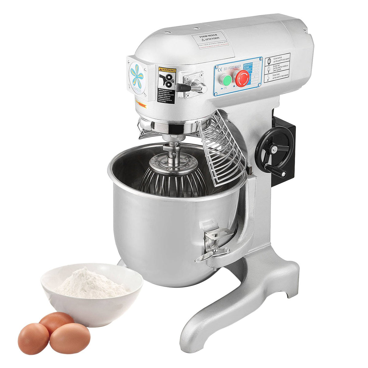 Commercial Cream Food Mixers With Bowl Trolley CE Approved Electric Whisk  Mixer