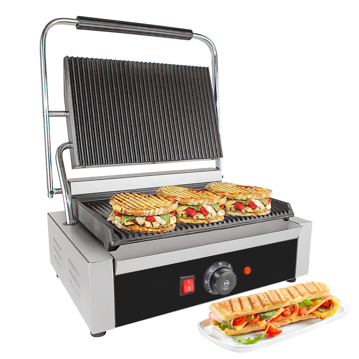 Electric Commercial Sandwich Grill Machine – COOKROID