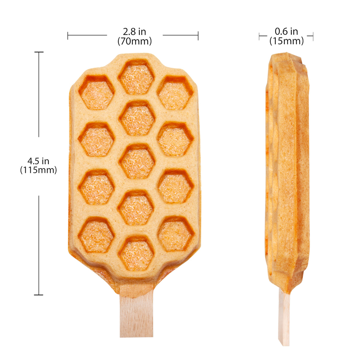 ALDKitchen Waffle Stick Maker, 3 Paw-Shaped Waffles