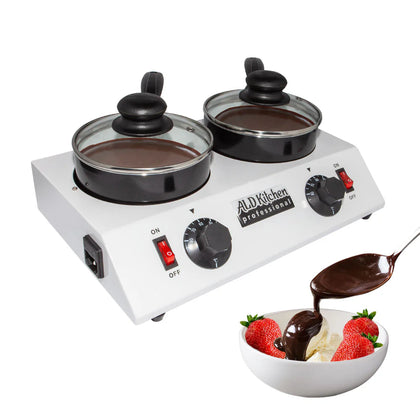 AR-D20048 Chocolate Melting Machine | Professional Tempering Pot | Electric Fondue | Doubl