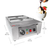 A-C2002-2 Chocolate Melting Machine | Home or Bakery Use | Stainless Steel | Manual Control | 2 Tanks | 110V