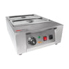 A-C2002-2 Chocolate Melting Machine | Home or Bakery Use | Stainless Steel | Manual Control | 2 Tanks | 110V