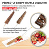 OS-879C_30 Professional Popstick Waffle Mix | Crispy | Stick Waffles Dough Mix | GLUTEN FREE & VEGAN | Chocolate Flavour | 30 Lbs | 672 Waffles