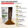 OLD SOUL Mushroom Hot Chocolate Blend | 7-Mushroom Formula | Real Cocoa | Energy, Focus, Immunity | 14 oz (400 g)