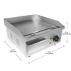 A-818B Flat Top Griddle | Teppanyaki Grill with Single Thermostat | Nonstick | 110V