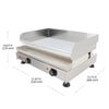 AP-416 Flat Top Griddle with Dual Thermostat | Teppanyaki Grill | No Plug