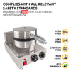 ALDKitchen Belgian Waffle Maker Thick | Cone Maker and Waffle Iron | Round-Shape Thin Waffles | 110V