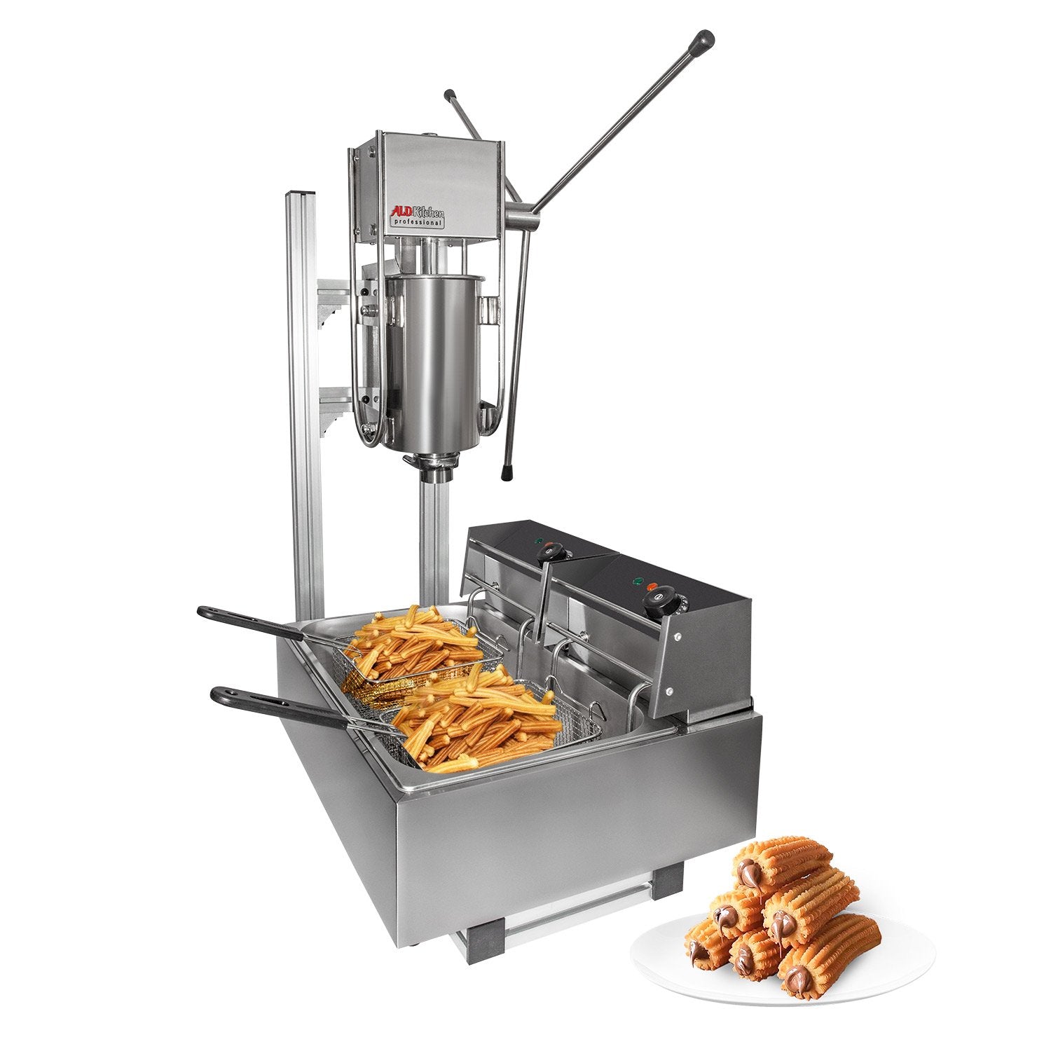 commercial churro machine and fryer /