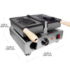 GR-200 Taiyaki Fish Waffle Maker | Electric Taiyaki Machine | 1 Open-Mouth Fish Waffle Cone Iron | Nonstick